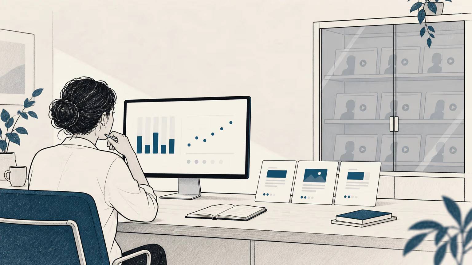 A CRO lead studies aggregate indicators while session recordings remain separate in an inaccessible archive