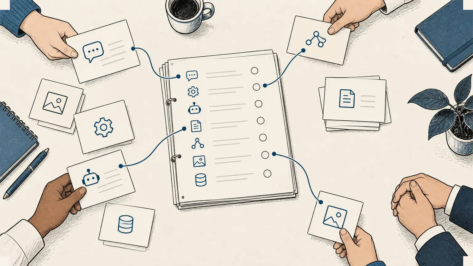 Separate employee AI uses become visible in a shared inventory while their status remains undecided