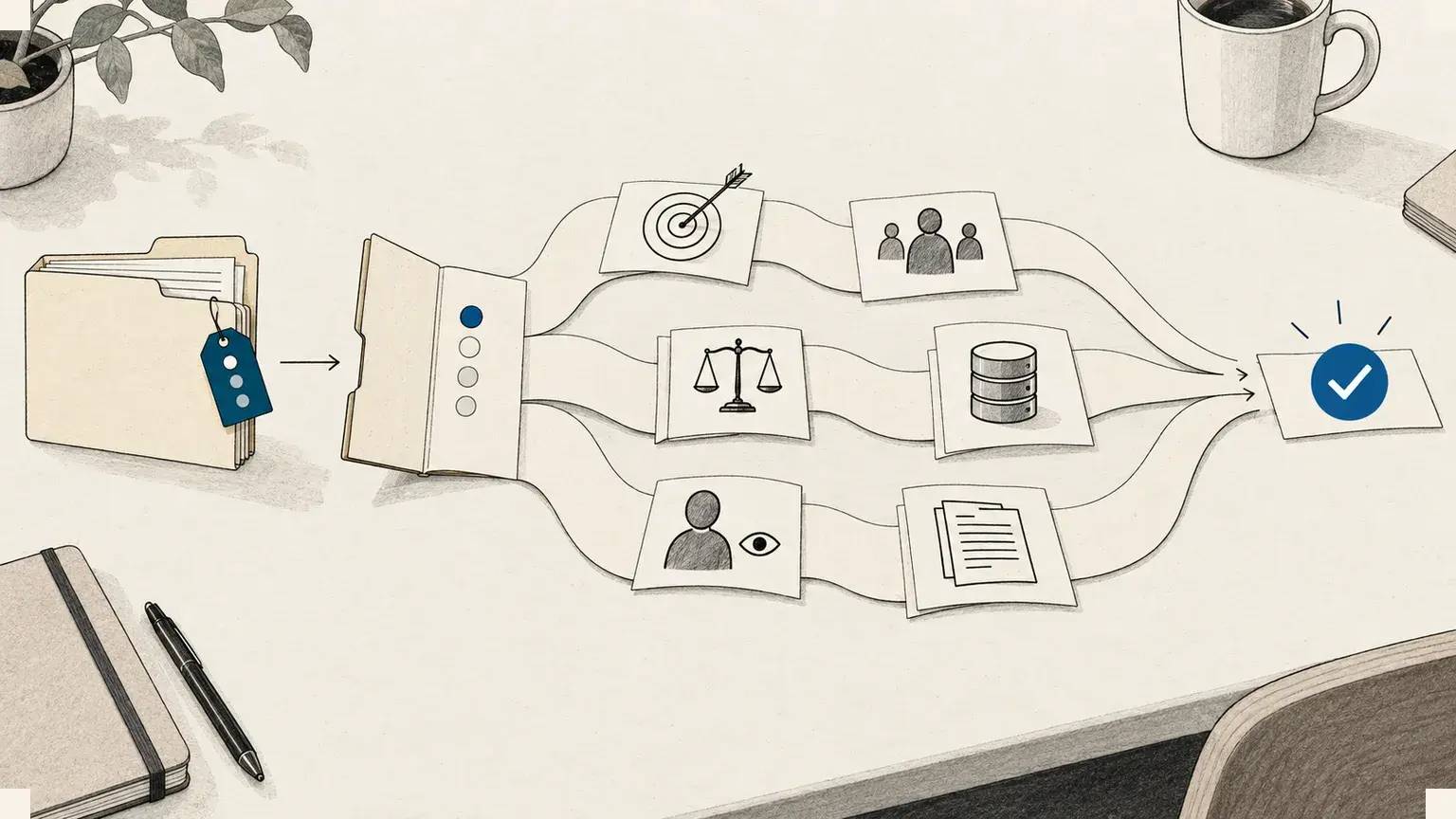 Das Risikolabel öffnet die Betriebskarte des Unternehmens mit Produkten, Daten, Rollen und Kontrollen