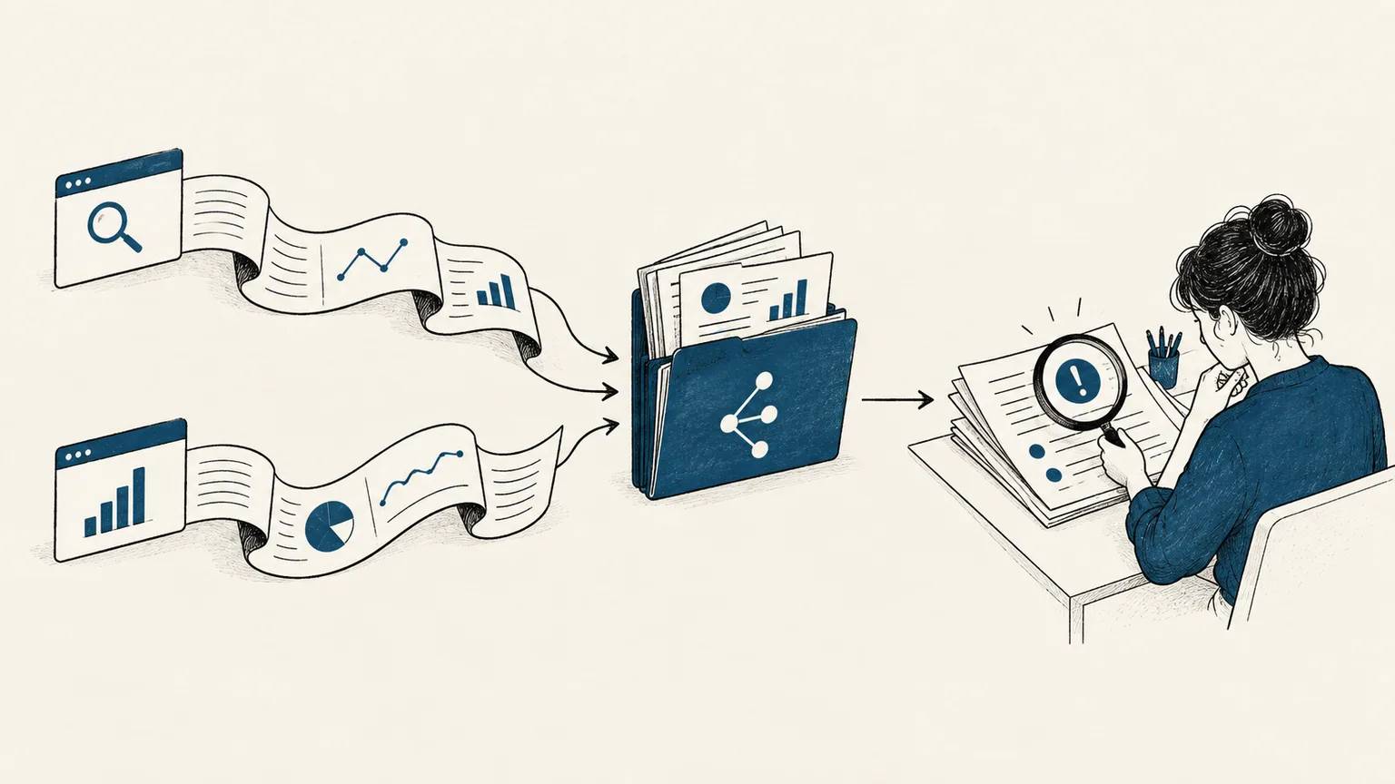Search Console ve Analytics verisi ortak bir raporda birleşiyor, son istisnayı ise insan inceliyor