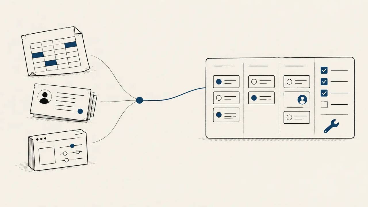Unvollständige Datenquellen werden von einem persönlichen Prototyp in einen gemeinsamen, verantwortbaren Arbeitsablauf überführt.