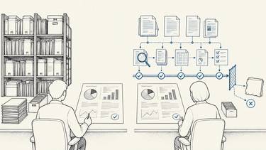 A large case archive and an AI verification workflow produce comparable reports while one exception remains unresolved.