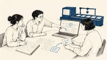 A product team reviews an exception in an AI-built workflow and revises the underlying business rule.