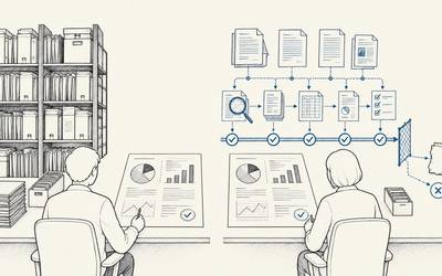 A large case archive and an AI verification workflow produce comparable reports while one exception remains unresolved.