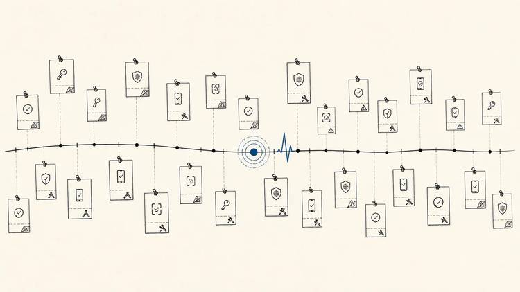 Bank connections with different authentication methods converge on a shared integration line.