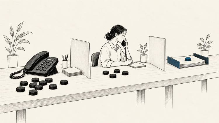 A single blue call token reaches a completed task after several calls stop earlier.